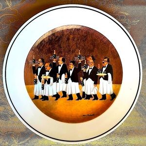 Guy Buffet Collectible Dinner Plate “Charge of the Bottle Brigade” Vintage 80’s